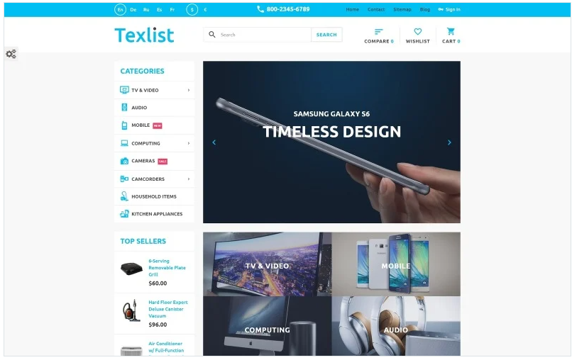 Texlist PrestaShop Theme