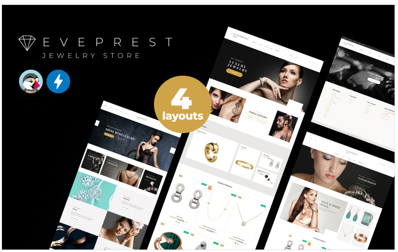 Eveprest Jewelry 1.7 - Jewelry Store PrestaShop Theme