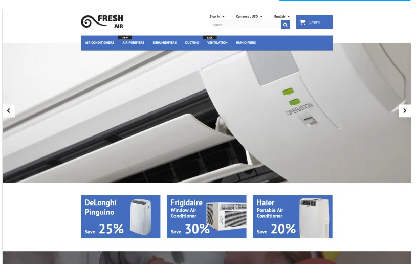 Fresh Air PrestaShop Theme