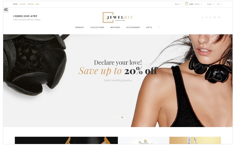 Jewelrix - Jewelry Store PrestaShop Theme