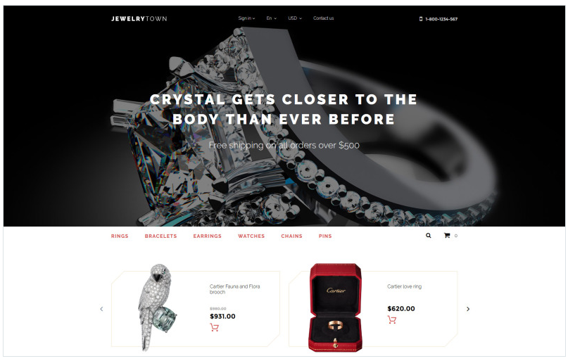 Jewelry Town PrestaShop Theme