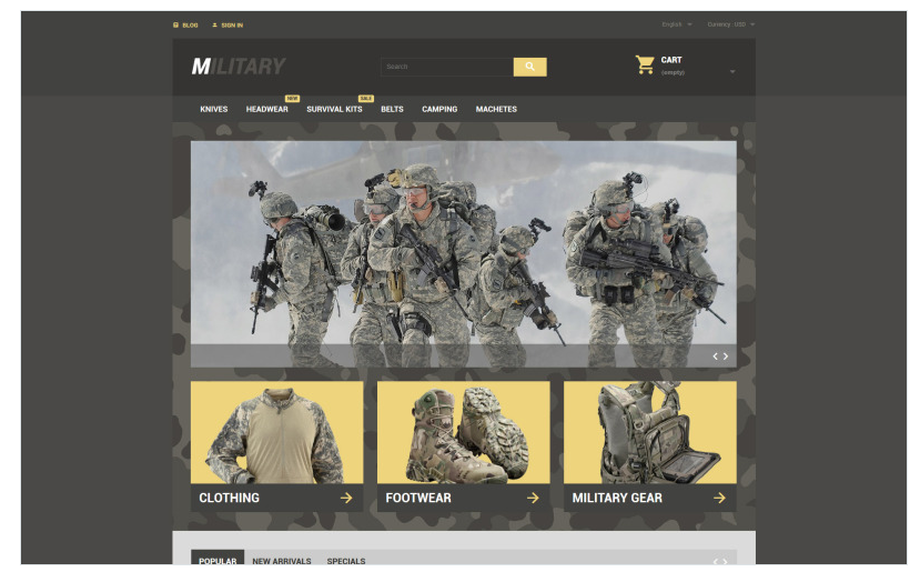 Military PrestaShop Theme