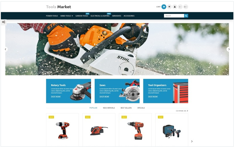 Tools Market PrestaShop Theme