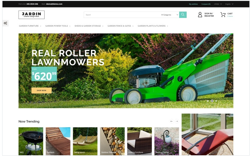 Jardin - Exterior Design Store PrestaShop Theme