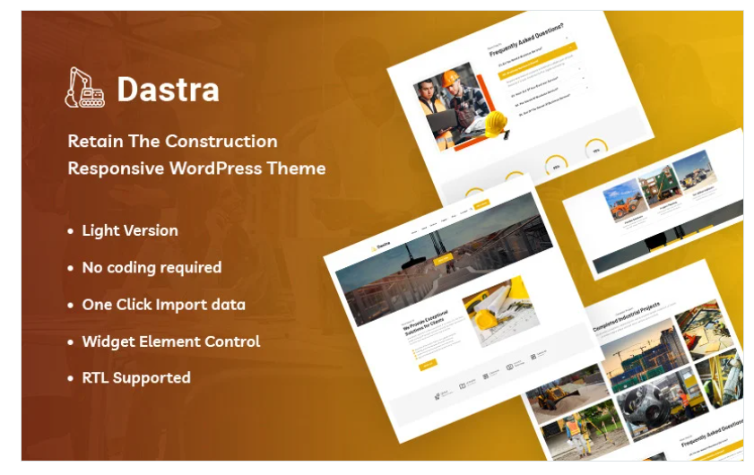 Dastra - Retain The Construction Responsive WordPress Theme