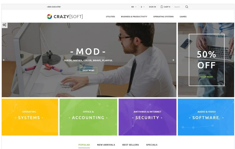 Crazy Soft PrestaShop Theme