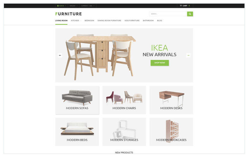Furniture Store PrestaShop Theme