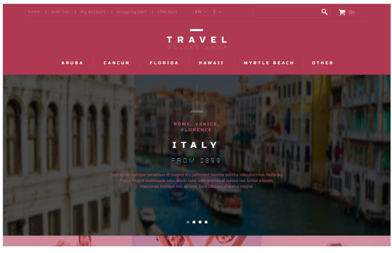 Tour Agent PrestaShop Theme