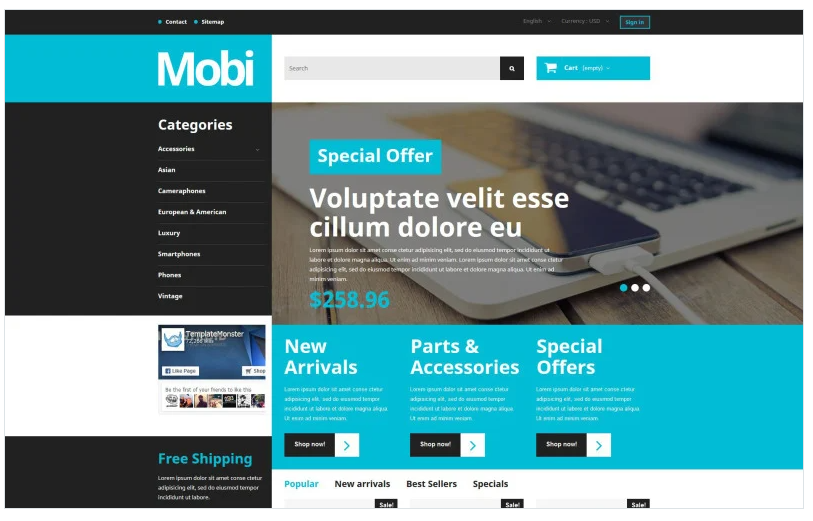 Mobi PrestaShop Theme