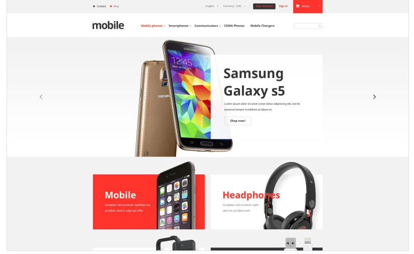 Mobile Phones Store PrestaShop Theme