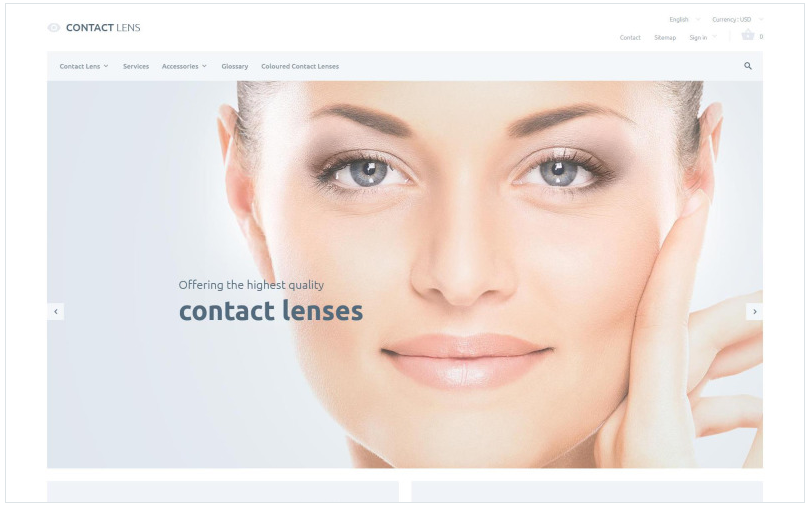 Contact Lenses PrestaShop Theme