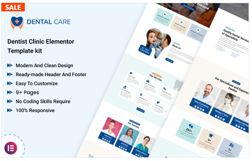 Dentalcare - Dentist Clinic Elementor Template Kit