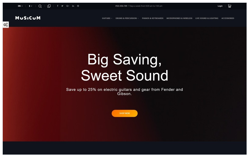 Musicum PrestaShop Theme