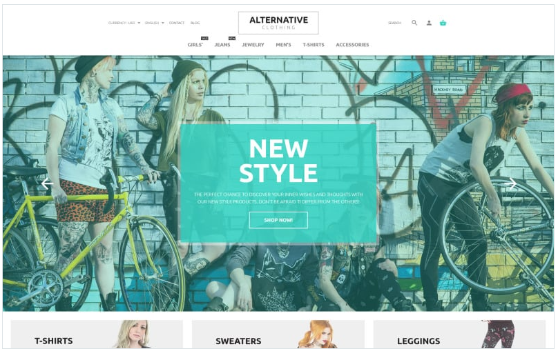 Alternative Style PrestaShop Theme