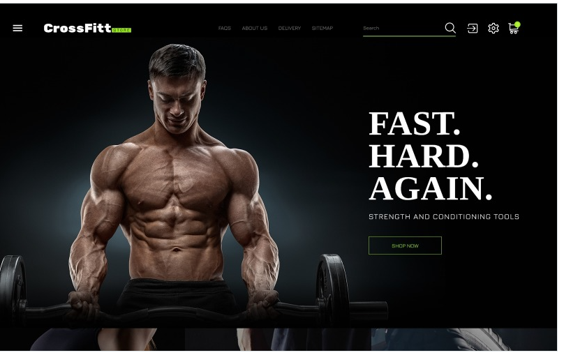 Crossfitt Store PrestaShop Theme