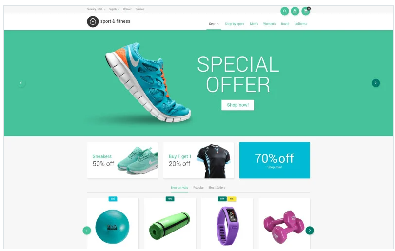 Sporting Goods PrestaShop Theme
