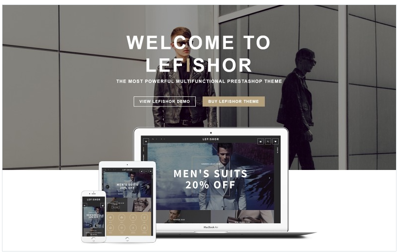 Lefishor - Men's Clothes Accessories PrestaShop Theme