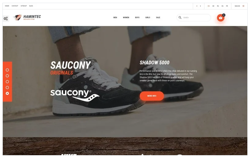 Hamintec - Sneakers Store PrestaShop Theme