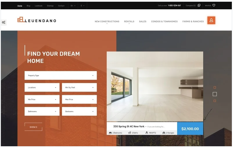 Leuendano - Real Estate Agency Responsive PrestaShop Theme