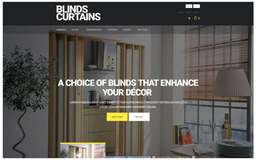 Blinds and Curtains PrestaShop Theme