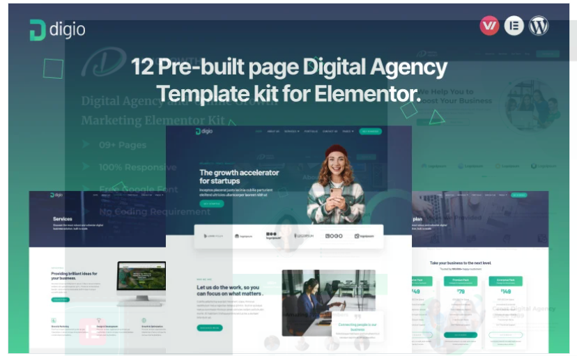 Product Image - Digio – Premium Digital Agency Elementor Template kit