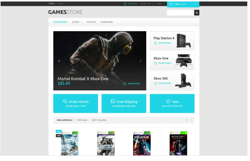 Video Games PrestaShop Theme