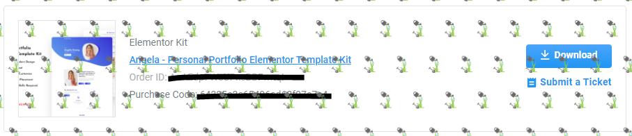 Download Angela - Personal Portfolio Elementor Template Kit