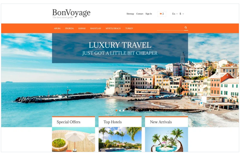 BonVoyage PrestaShop Theme