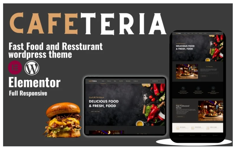 Product Image - Cafeteria- Fast Food And Resturant WordPress Responsive Theme