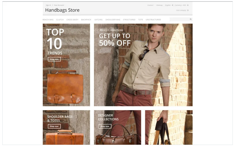 Handbags Store PrestaShop Theme