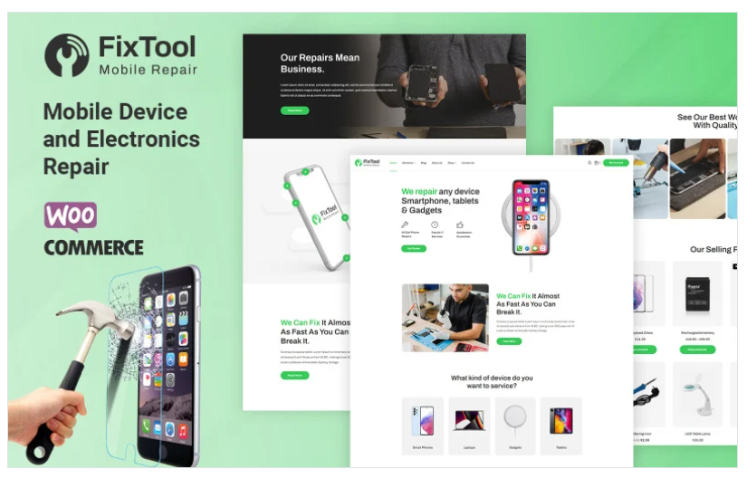 Fixtools - Electronics, Mobile and Repair Service WooCommerce Theme