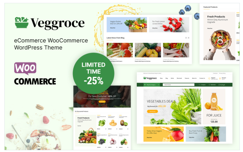 Veggroce - Vegetable and Grocery WooCommerce Theme