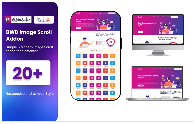 Image Scroll WordPress Plugin For Elementor