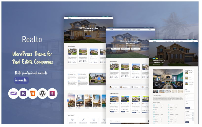 Product Image - Realto Real Estate WordPress Theme