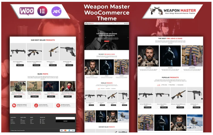 Product Image - Weapon Master – Gun Shop WooCommerce Theme