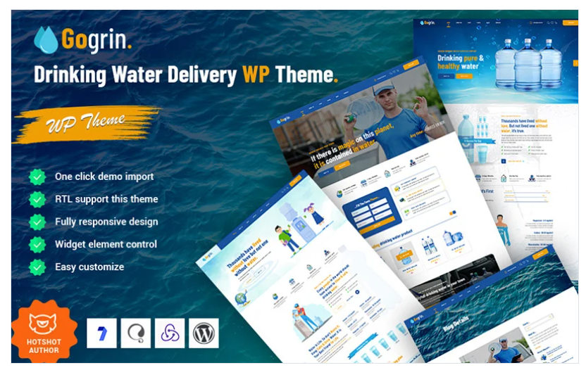 Product Image - Gogrin – Drinking Water Delivery WordPress Theme