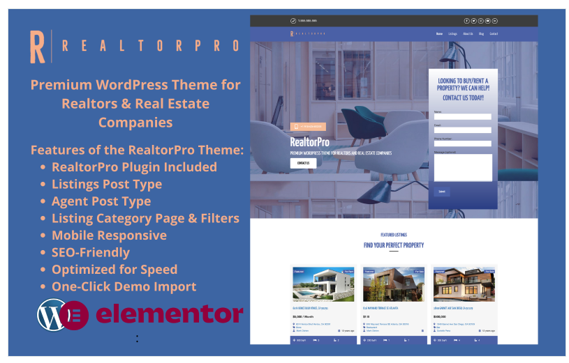 RealtorPro - Premium WordPress Theme for Real Estate