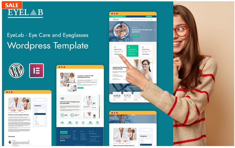 EyeLab - Eye Care and Eyeglasses Wordpress Template