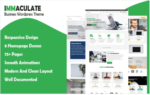 Immaculate Business - Multipurpose Consulting Wordpress Theme