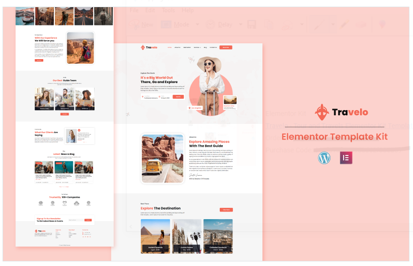 Travelo - Tour and Travels Elementor Kit Template