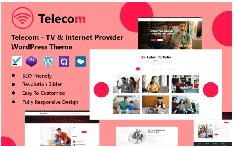 Product Image - Telecom – TV & Internet Provider WordPress Theme