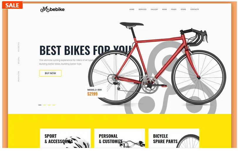 Bebike - Sport Bicycle Store WordPress Theme