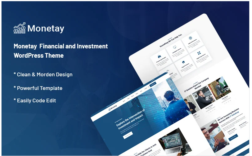 Monetay - Financial and Investment WordPress Theme