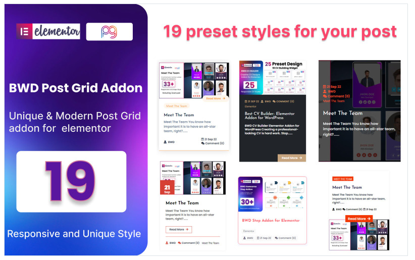 Blog Post Grid WordPress Plugin For Elementor