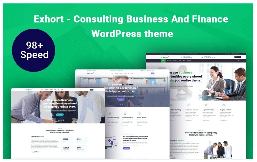 Product Image - Exhort – Consulting Business And Finance WordPress Theme