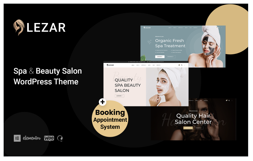Lezar - Spa and Beauty Salon WordPress Theme
