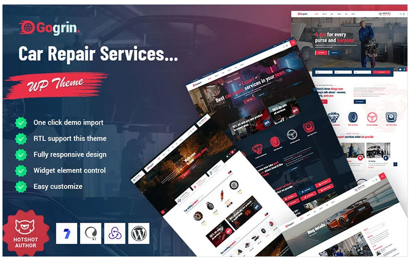 Gogrin - Car Repair Service WordPress Theme