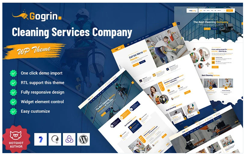 Gogrin - Cleaning Service WordPress Theme