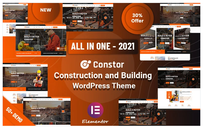 Constor - Construction and Building Responsive WordPress Theme