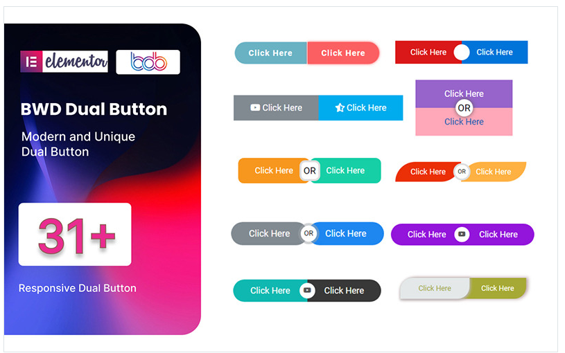 Dual Button WordPress Plugin For Elementor